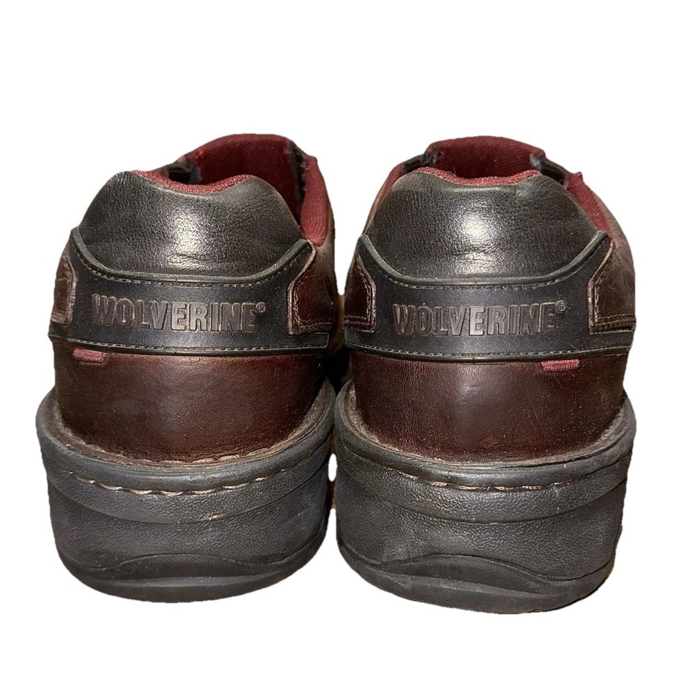 Wolverine Falcon Brown‎ Leather Composite Toe Slip-On Work Shoe W08397 Men's 10M - Picture 3 of 12